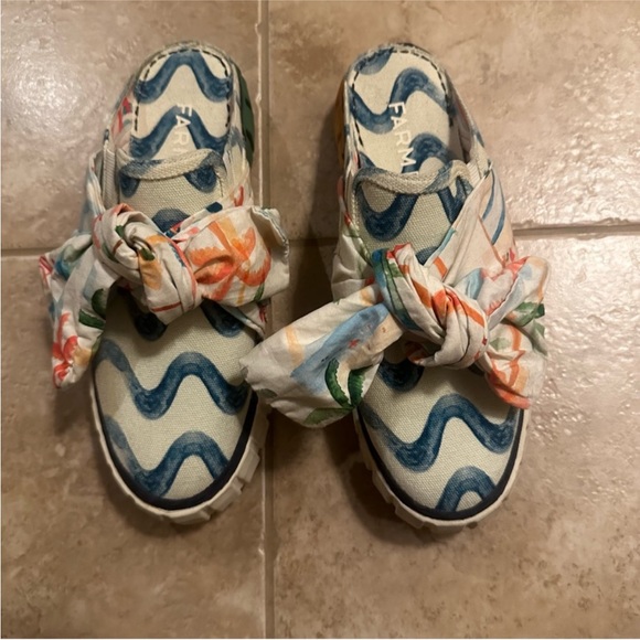 Farm Rio Copacabana Mule Sneaker With Bow NEW - Picture 16 of 16